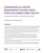 Directives canadiennes en matière de mouvement sur 24 heures (5-17 ans)